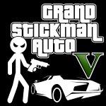 Grand Stickman Auto V Logo