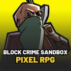 Block Crime Sandbox: Pixel RPG Logo