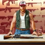 Gun Shop Simulator 3D Shooting Logo