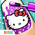 Hello Kitty Nail Salon Logo