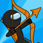 Stickman Archer Warrior Logo
